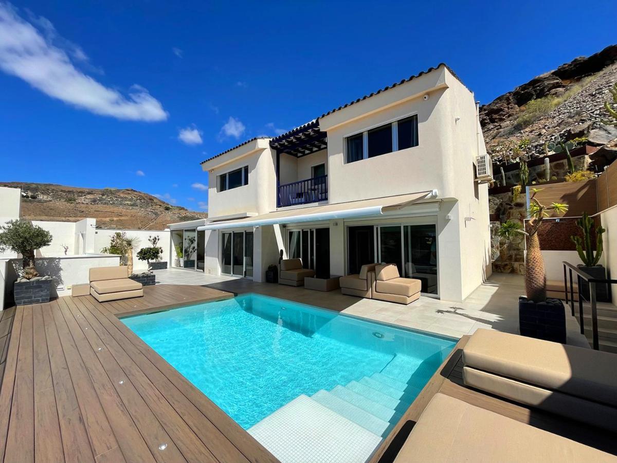 Luxury Villa Morelli With Seaview & Heated Pool Maspalomas  Exterior foto